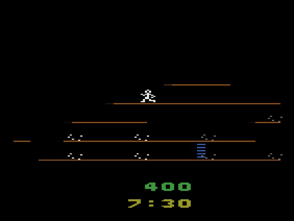 Gameplay of Mountain King for Atari 2600